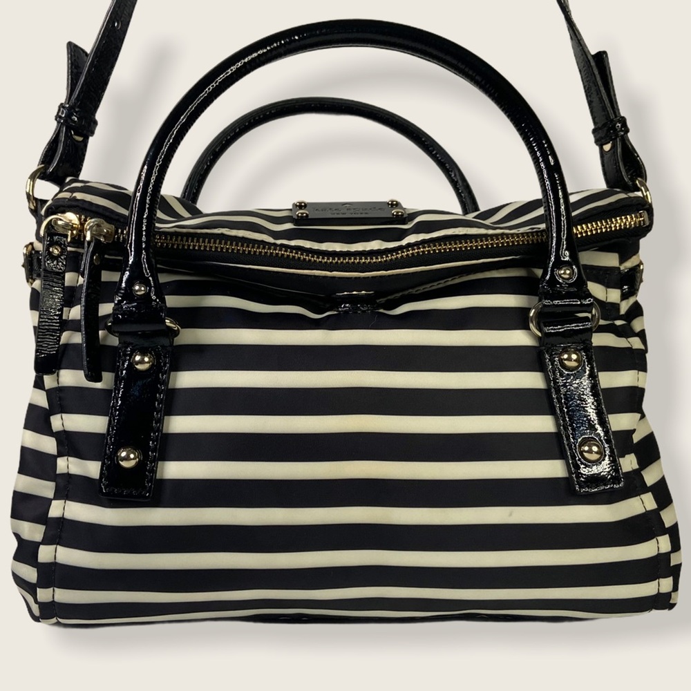Kate Spade Leslie Nyoln Striped Satchel